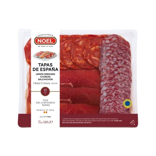 Noel-Tapas-Selection-120g-Serrano-Chorizo-Salchicon