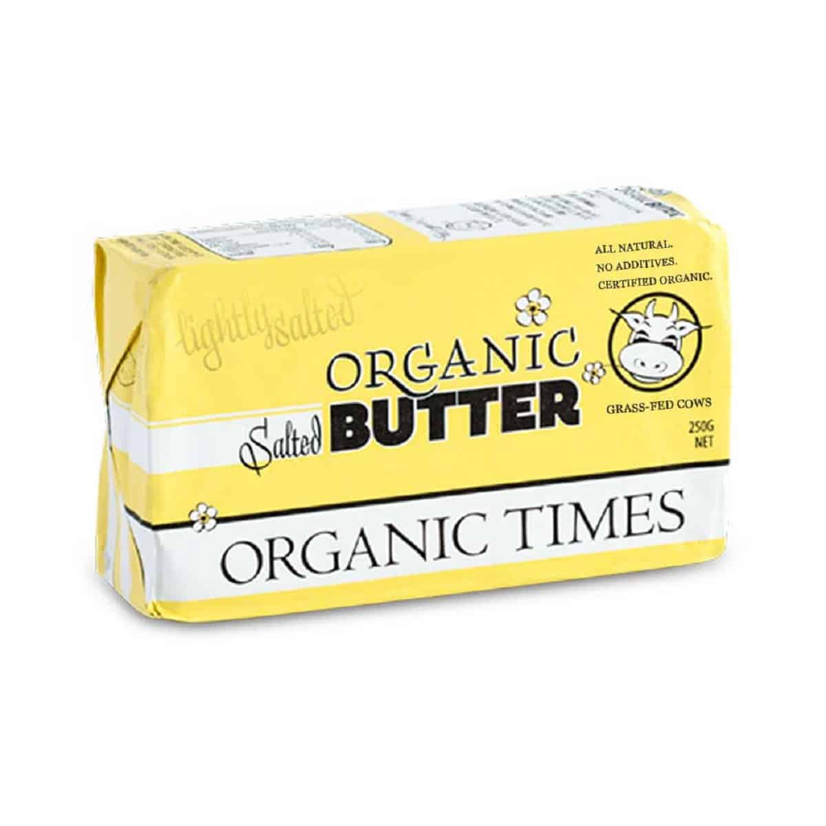 Organic-Times-Salted-Butter-250g-Front-1